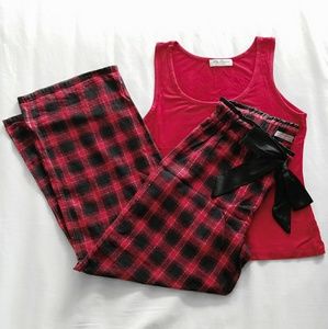 Soft Checkered Pajama Set (Or just Pants)